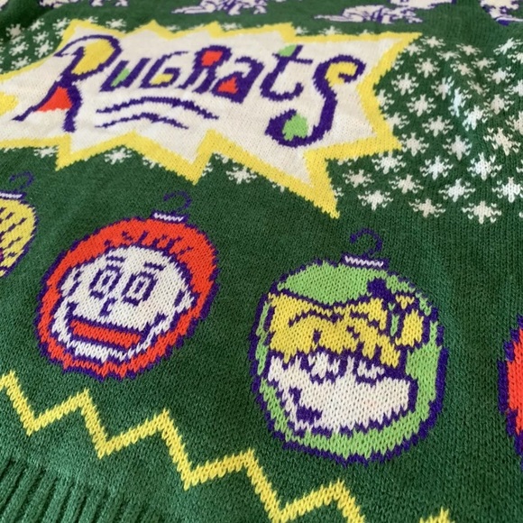 Nickelodeon Rugrats "Ugly" Sweater 90s Medium - Picture 4 of 5